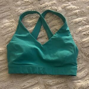 lululemon Green Envital Cross-Back Sports Bra